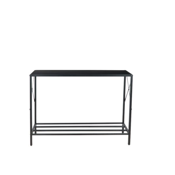 Arrimo tradicional negro metal mdf - Imagen 2
