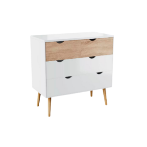Cómoda 6 cajones blanca madera