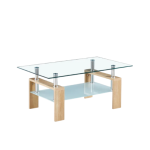 Mesa de Centro Rectangular de Vidrio