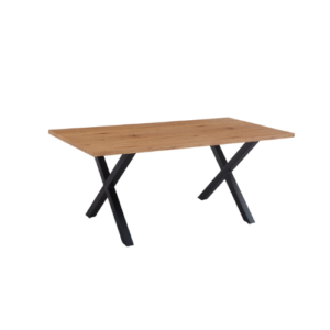 Mesa industrial Madera y Metal Cross 140x90