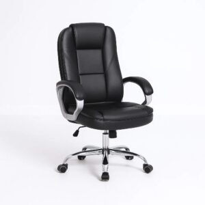 Silla de Oficina Ejecutiva Magnus Cuero Sintético - Negro